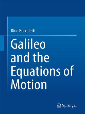 cover image of Galileo and the Equations of Motion